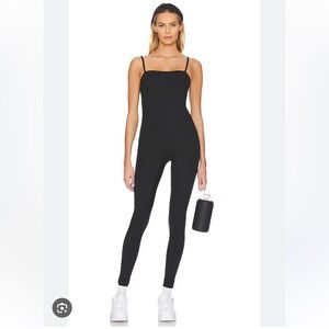 Elegant Black Spaghetti Strap Jumpsuit